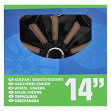 Proplus Hubcaps 4 ST FOX 14 Black