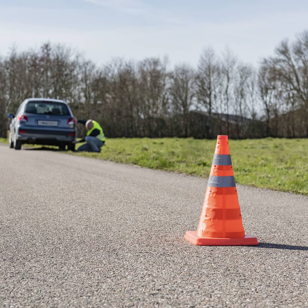 Proplus Safety Pylon med lysdioder sammenleggbar