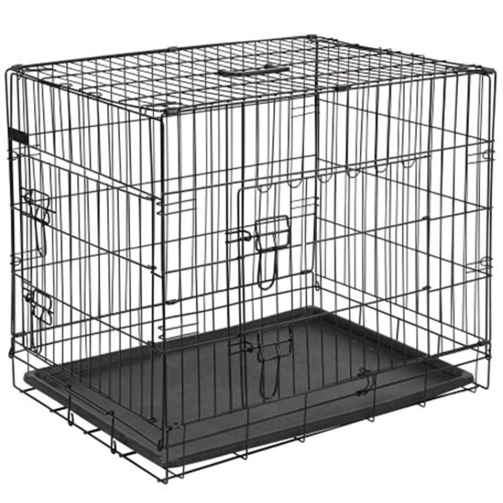 @Pet Hondenbench 63x44x50,5 cm kovový černá 15001