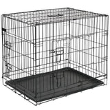 @Pet Hondenbench 107x70x77,5 cm kovinska črna 15004