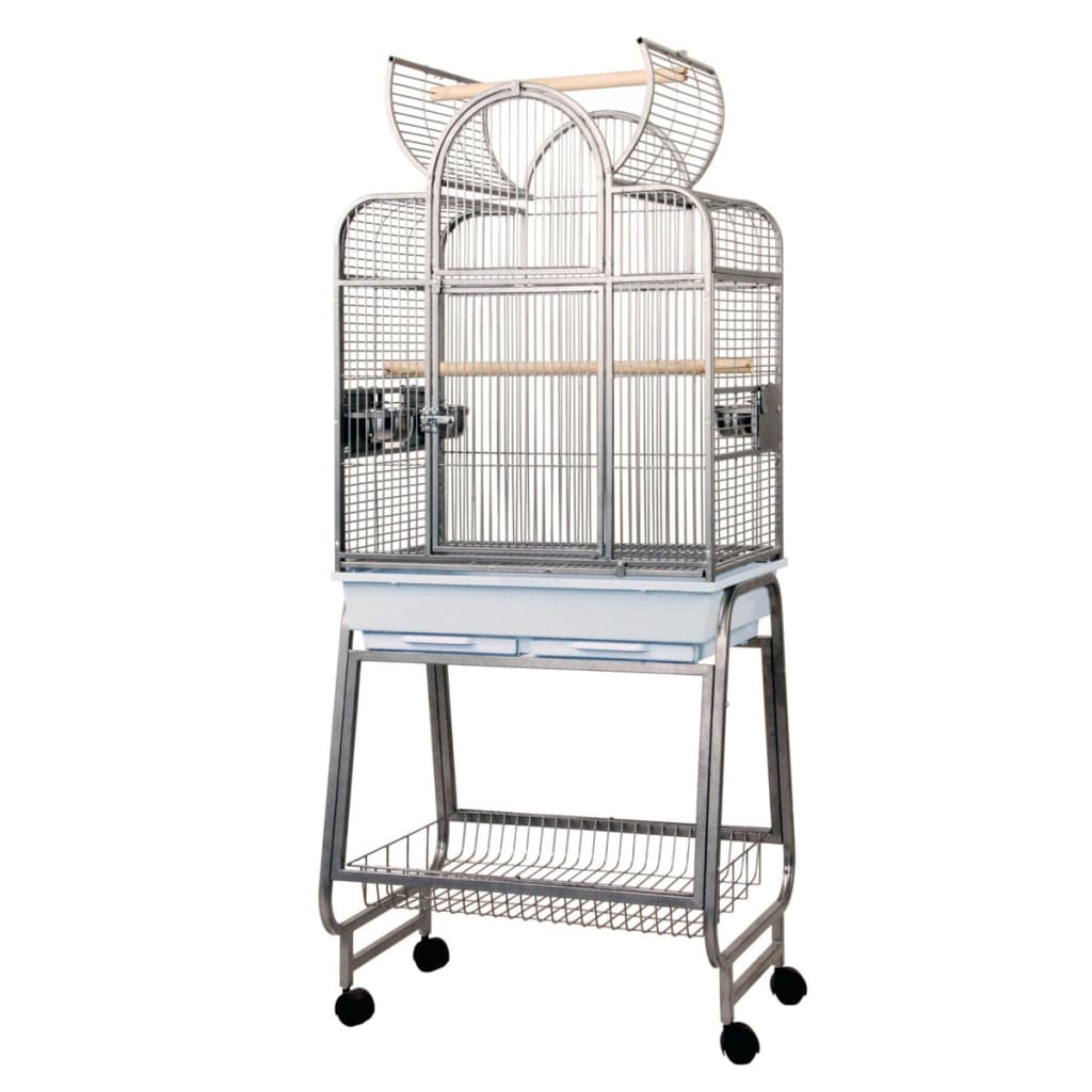 Silná silná papouška Cage Villa Bianca 67.7x51.5x154 cm šedá 93084