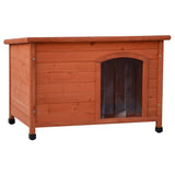 @Pet Dog Loft s plastovými klapkami bungalov 85x57x59 cm Natural