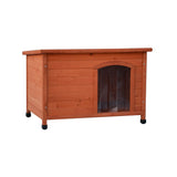 @Pet Dog Loft s plastovými klapkami bungalov 85x57x59 cm Natural