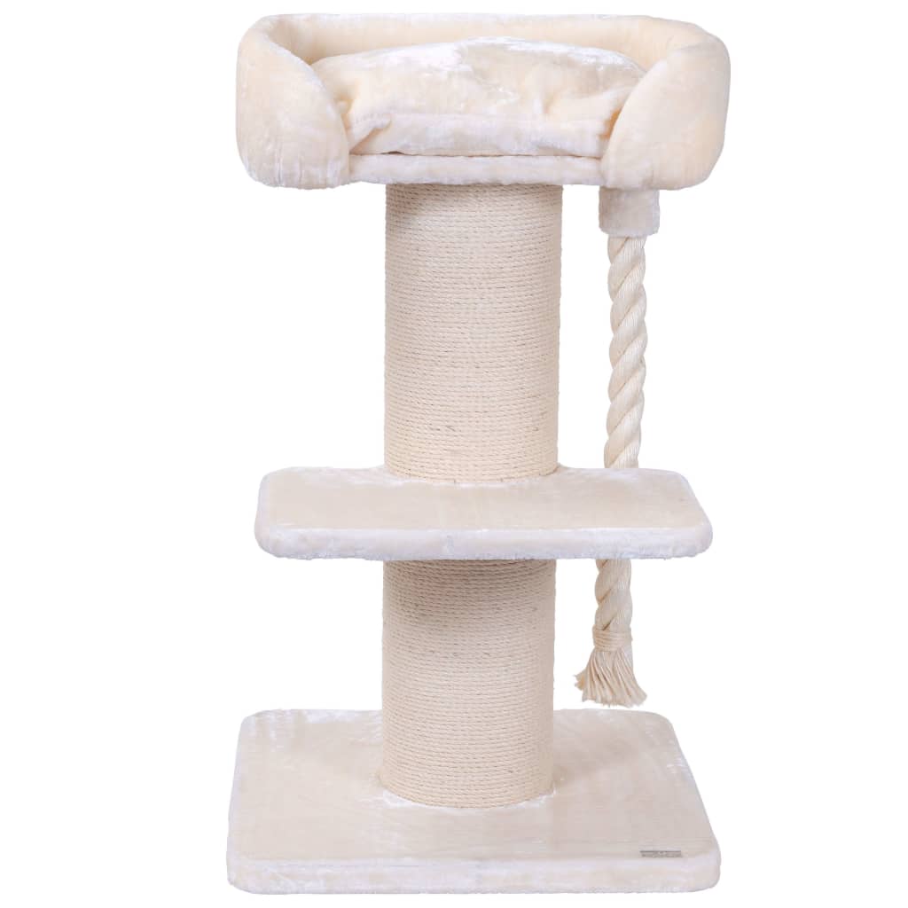 Quapas! Quapas! Scratching post Ruffles 60x60x115 cm cream