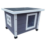 @Pa'peth Cat Schlett fir ausserhalb XL 68,5x54x51.5 cm Holz grousst a wäiss