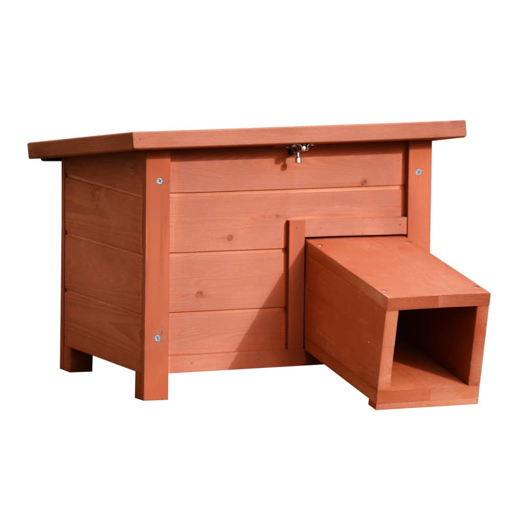 @Pet egelhuis hout brun