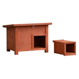 @Pet egelhuis hout brun