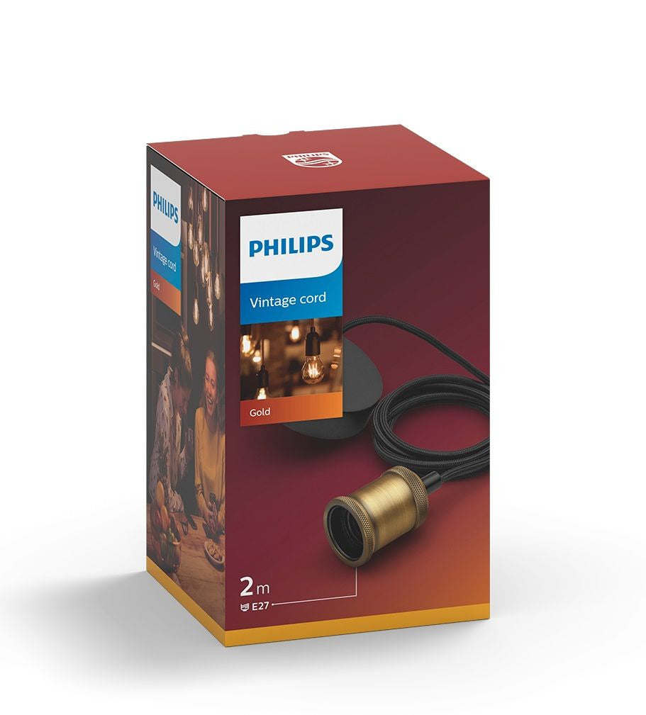 Philips vintage ledning 1x60w gull