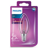 Philips ledclassic 25w (2w) b35 e14 ww cl nd 1bc 4 lighting