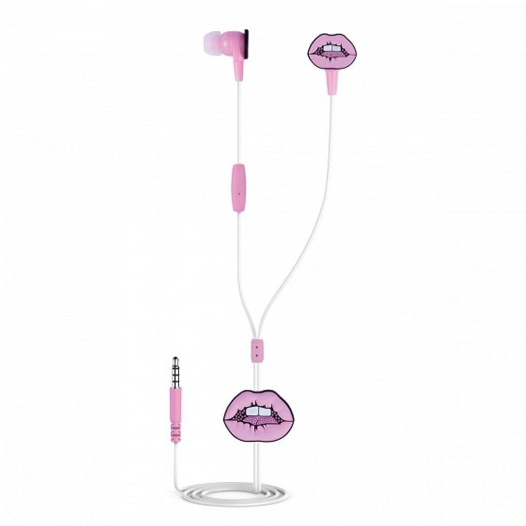 Kangaro k-58191005 dresz in-ear earbuds lips pink