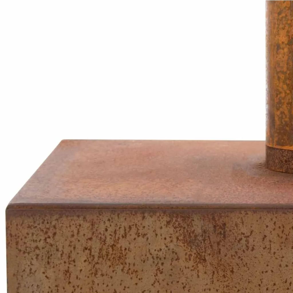 Redfire Garden Fiche de cheminée xl Rust -Colored Steel 81077