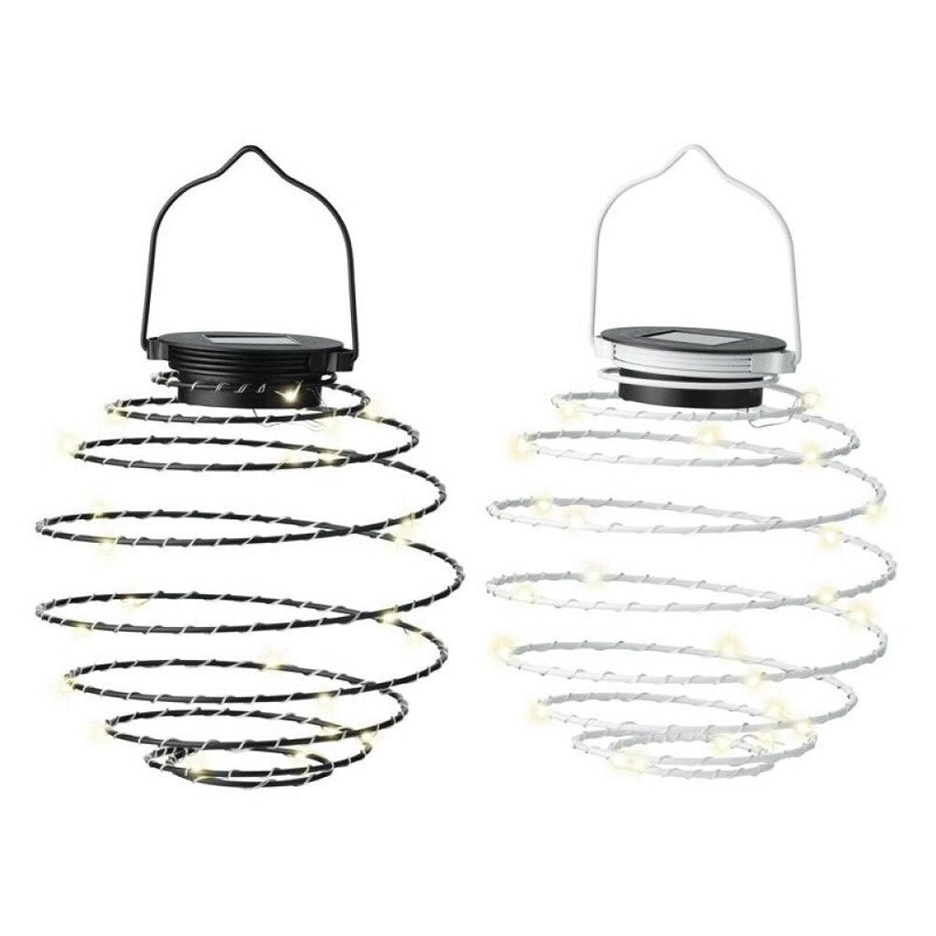 Solar hanging lamp iron wire 2 assorted colors 16 cm diameter | 3 pieces