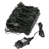 S.i.a. LED net lighting 300x150 cm 320 LEDs warm white light green