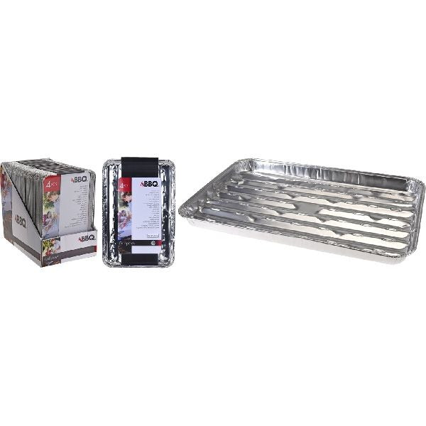 Basic bbq aluminum grill scales set 4 pieces