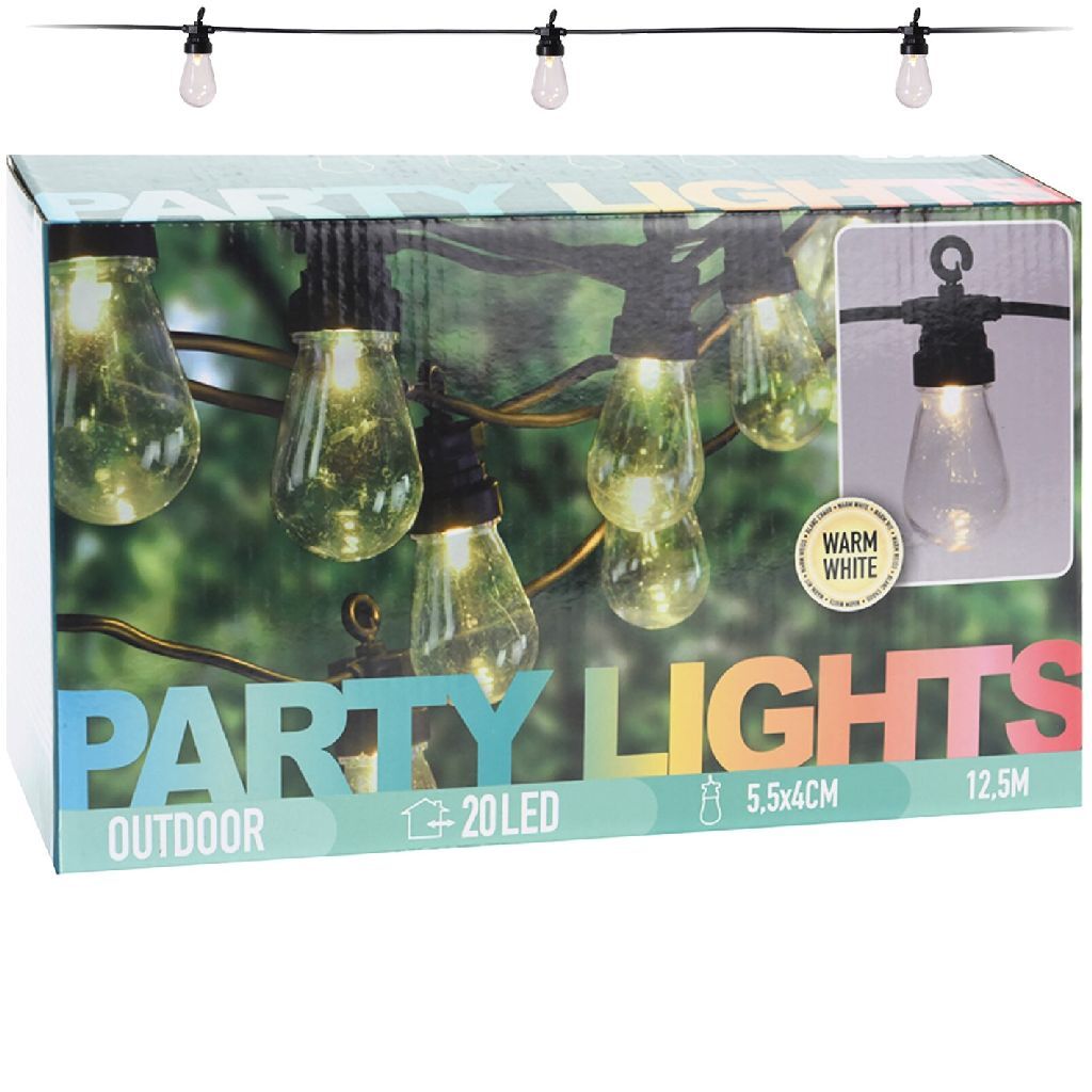 Progarden progarden party lighting set with 20 lamps LED 4.5 V