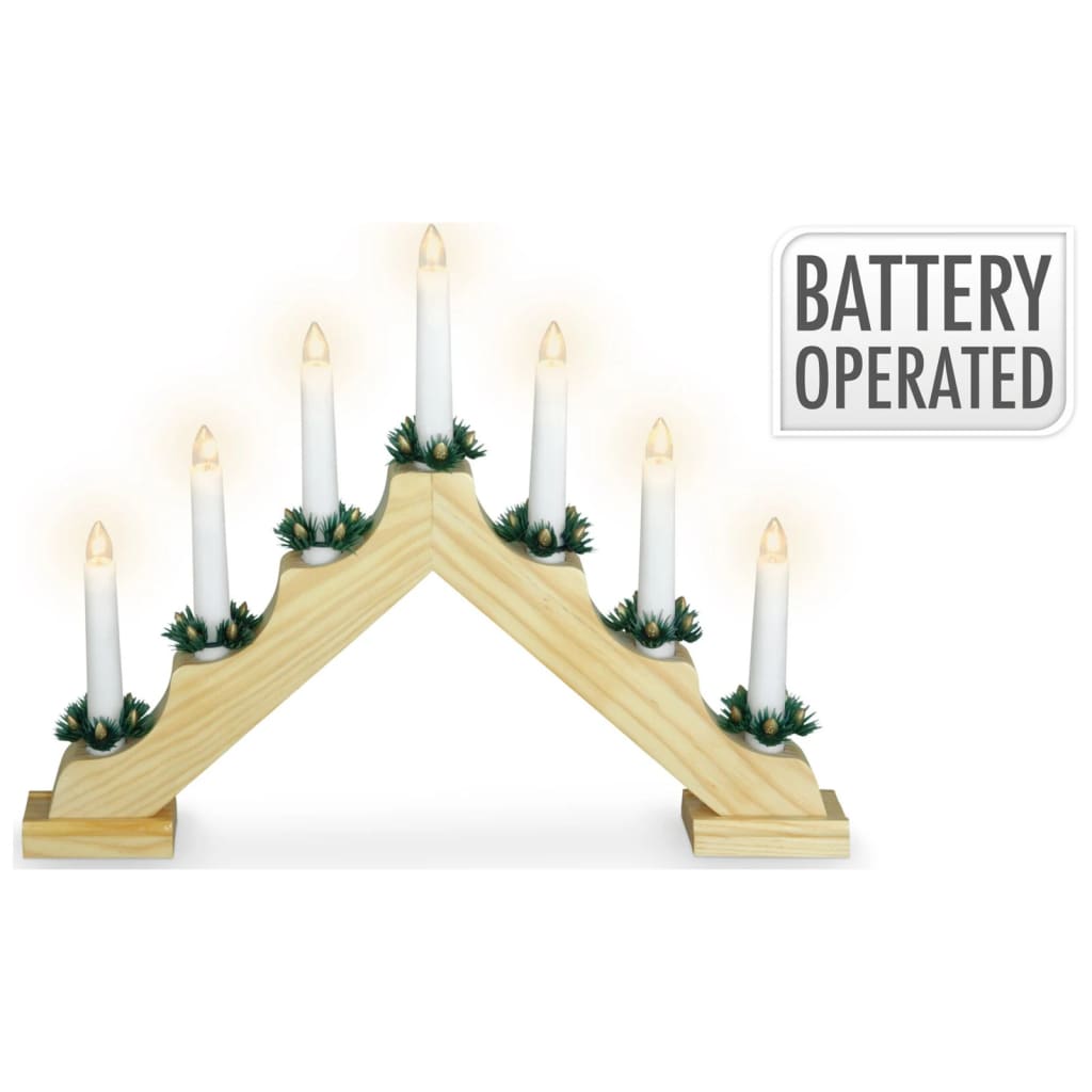 Ambiance Ambiance Candle Bridge with 7 LEDs Naturel