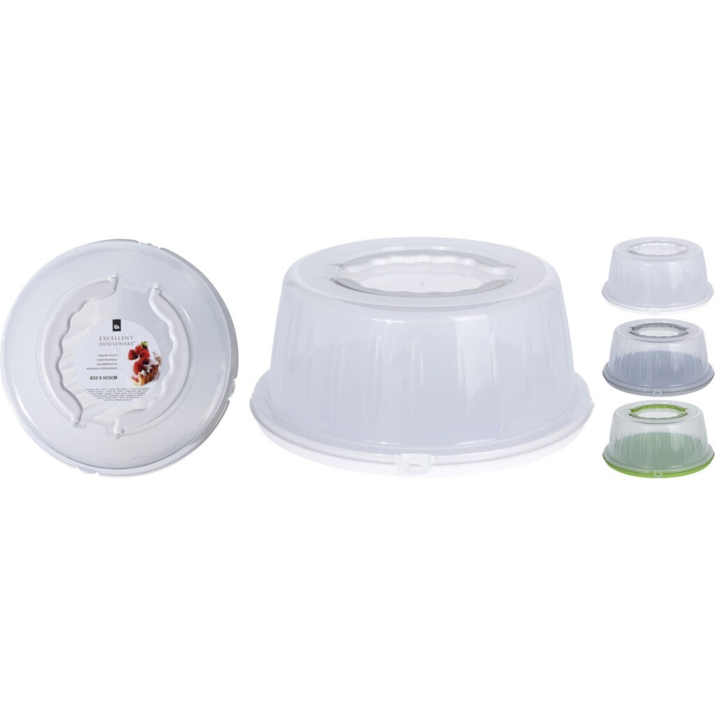 Excellent houseware cake box 33x15 cm assorted