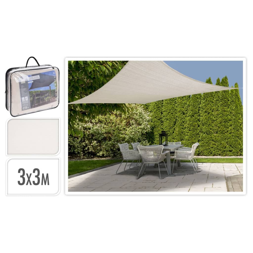Progarden progarden cień tkaniny kwadrat 3x3 m kremowy