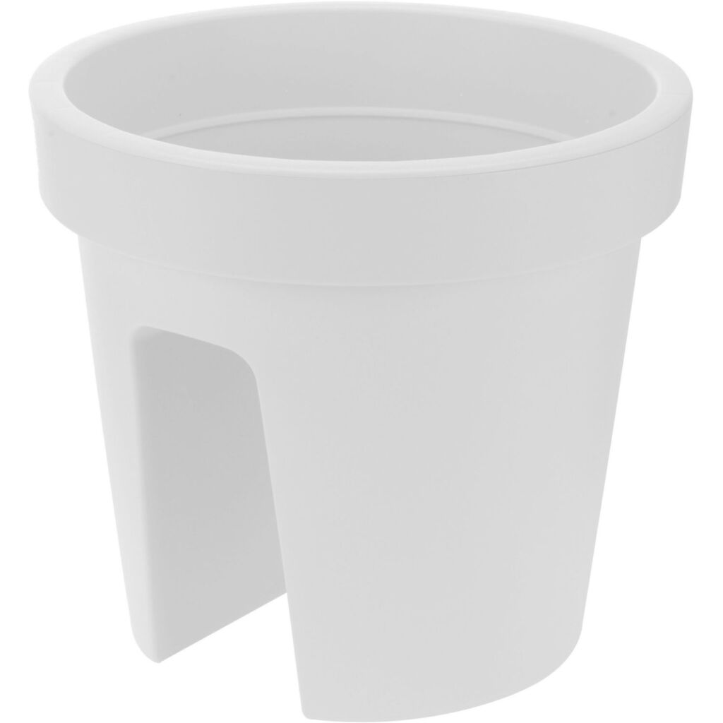 Grundläggande rund balkong bin 28 cm vit