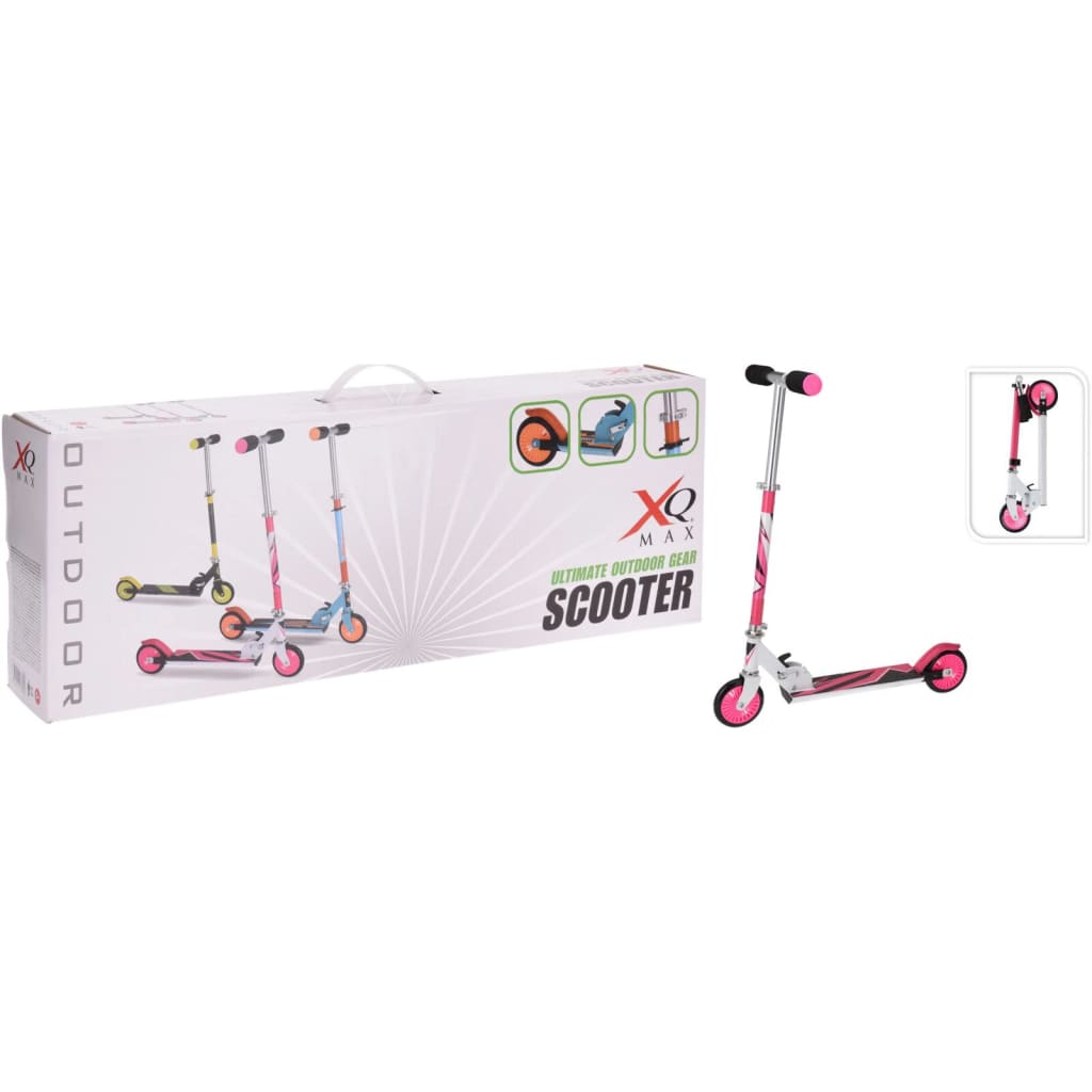 XQ Max XQ Max Passo pieghevole con freno piede rosa e bianco