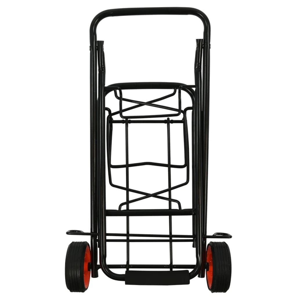 Proplus zložljivi prtljažni voziček 30 kg jeklene črne barve