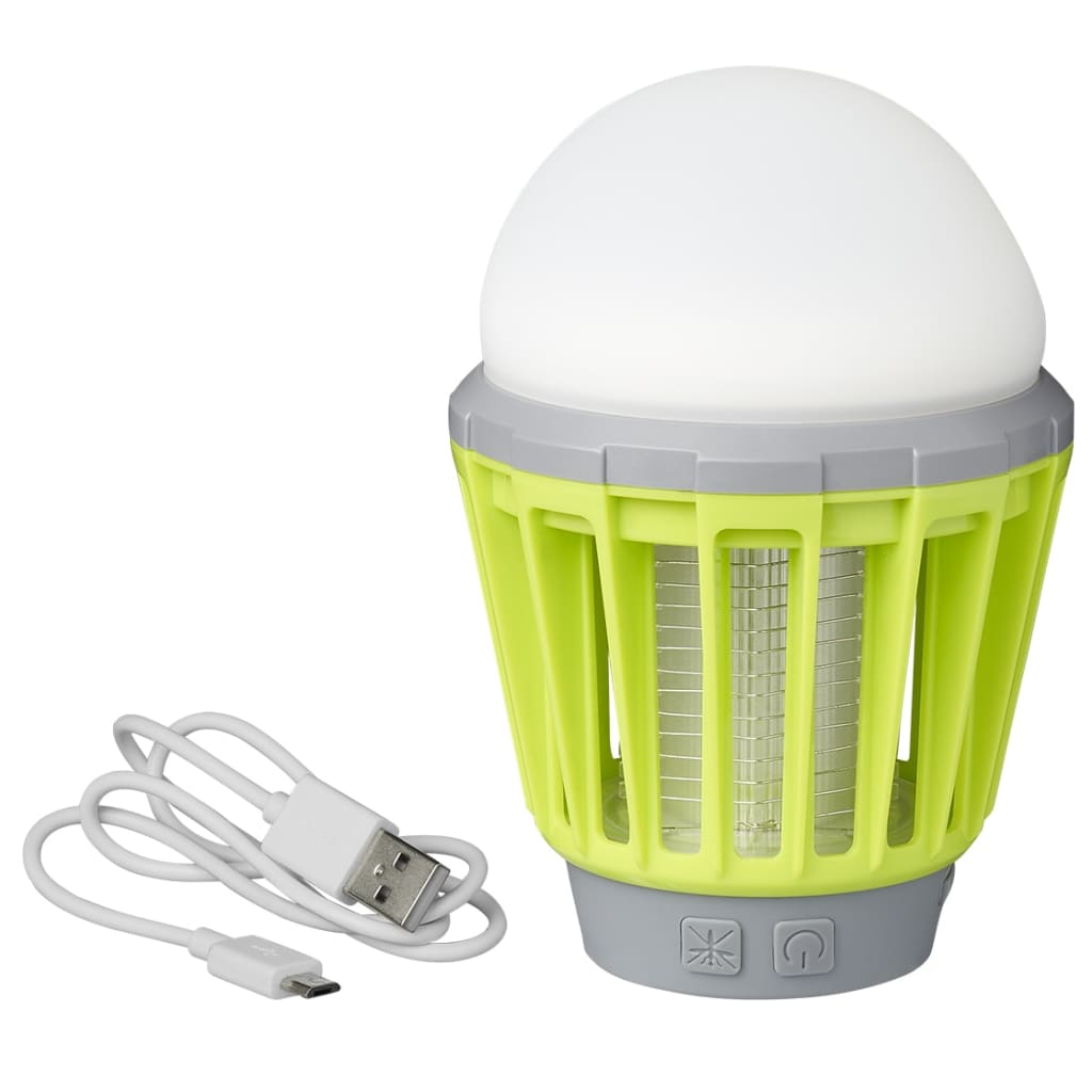 ProPlus Camping Insect Lamp 2-in-1 rechargeable green gray
