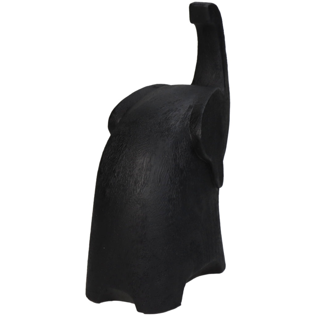 Ornamento vario Elefante Polyresin Nero 16x8x20,5 cm