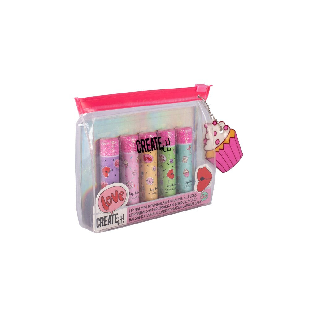 Kreéieren et! Schéinheet Lip Balm an der Tasche, 5..