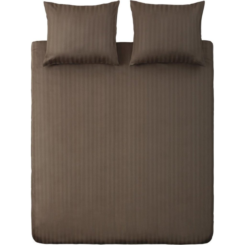 Ten Cate Cotton Satin Single duvet cover Stripe 140x200 220 cm light gray