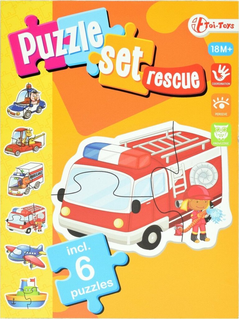 Toi-toys Play Puzzle Set Noutservicer Junior Karton 15 Stécker