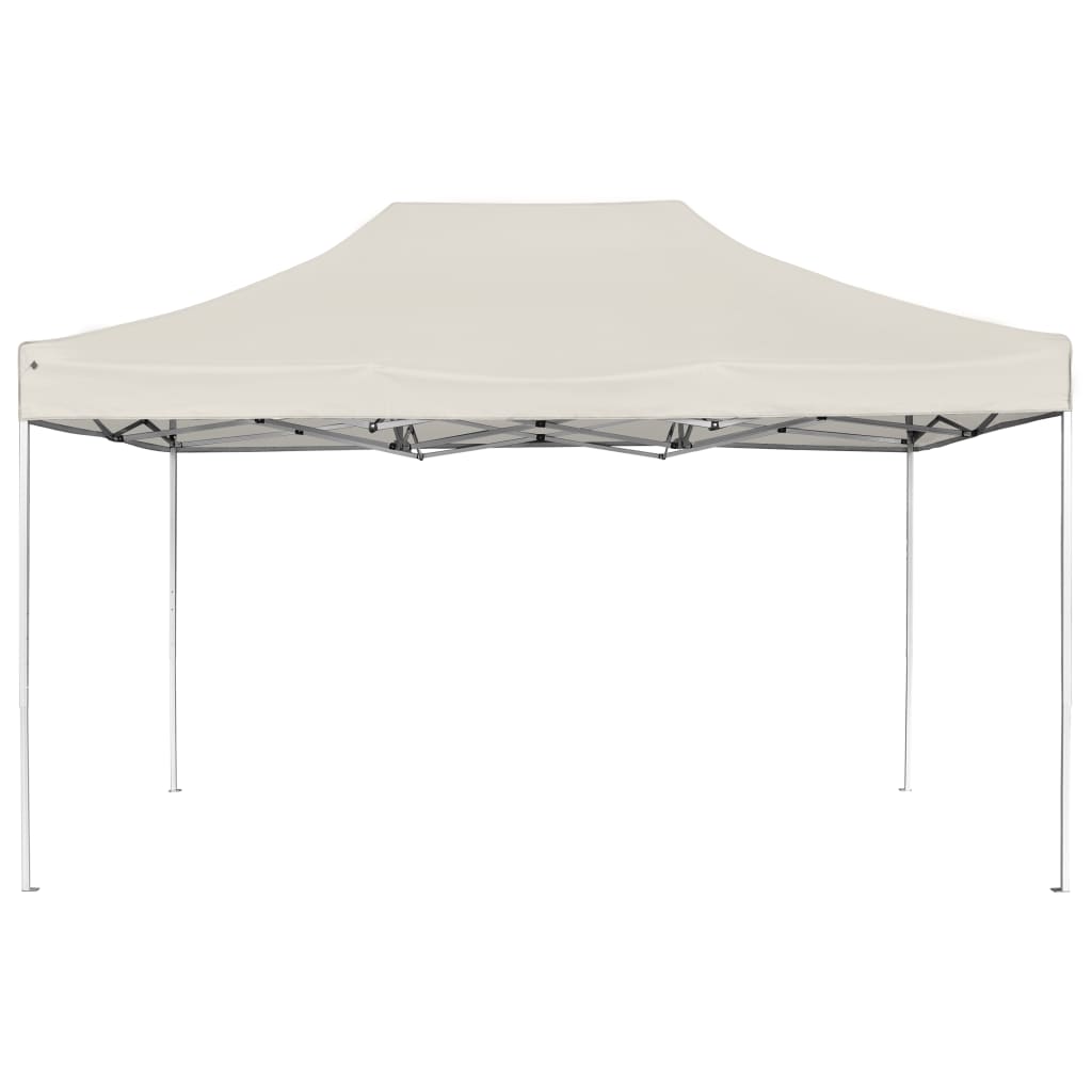 Vidaxl PartyTent Profesjonelt sammenleggbar 4,5x3 M aluminiumskrem