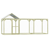 Vidaxl Chicken coop 4.5x1.5x2 m steel