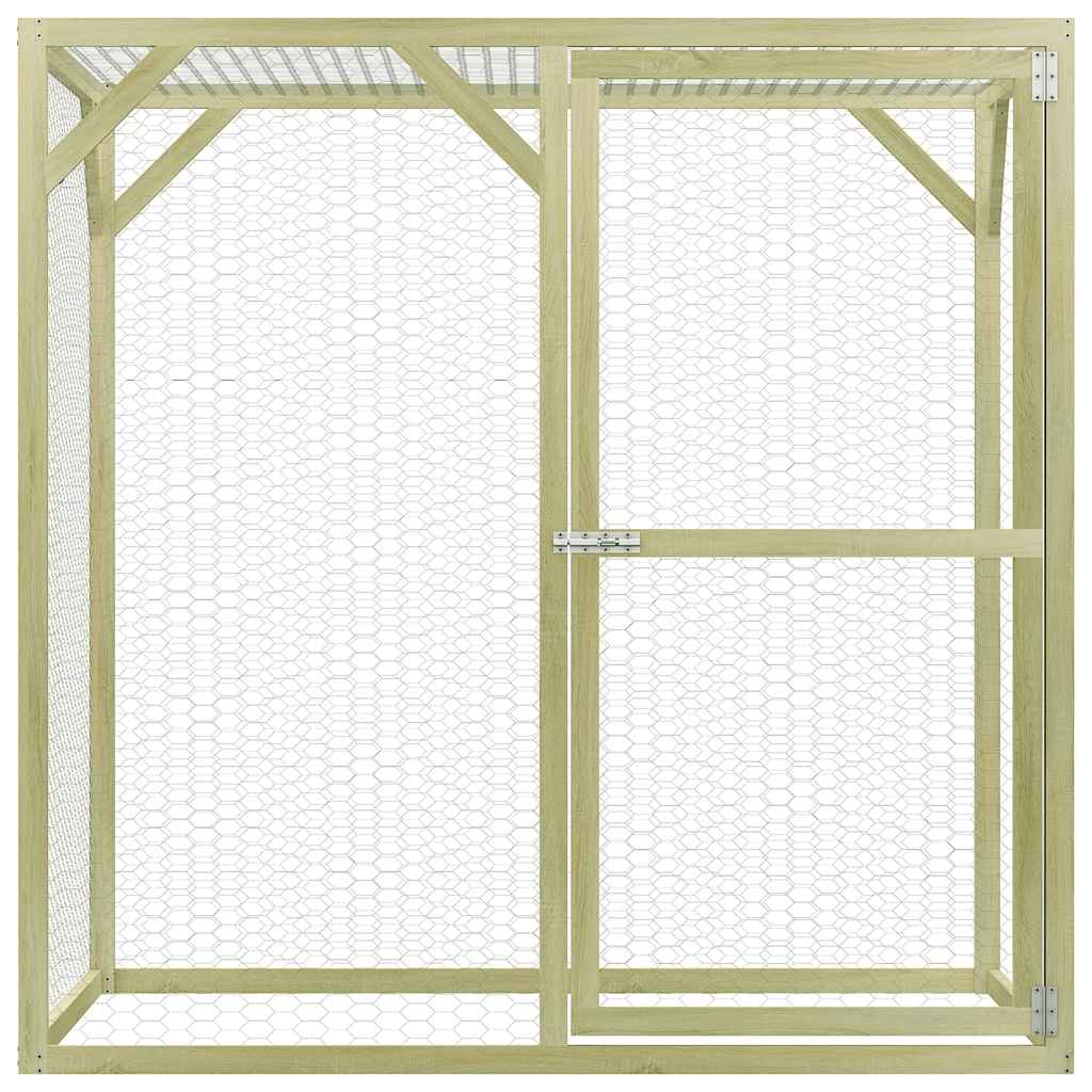 Vidaxl Chicken coop 1.5x1.5x2 m steel