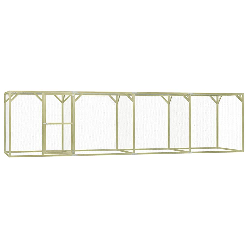 Vidaxl Chicken Coop 6x1,5x1,5 m en acier