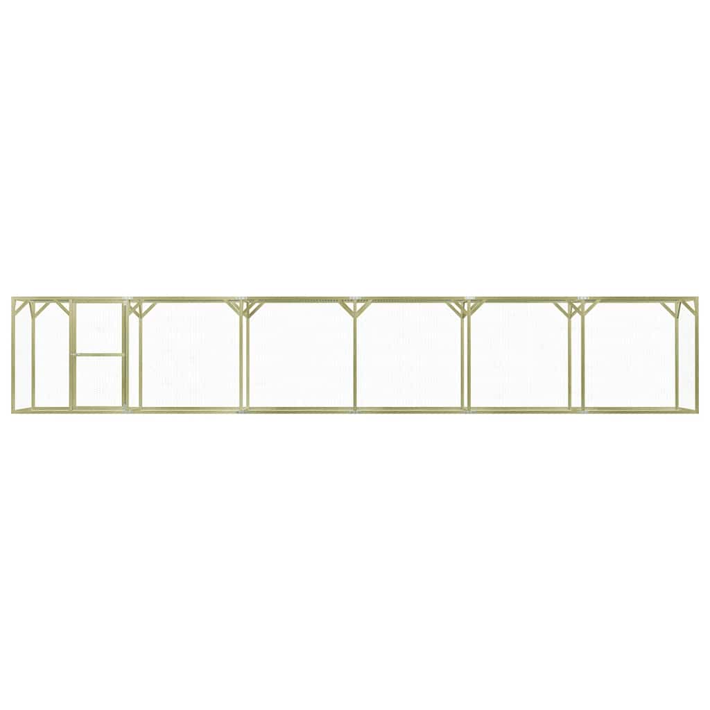 Vidaxl Chicken Coop 9x1.5x1.5 M stål