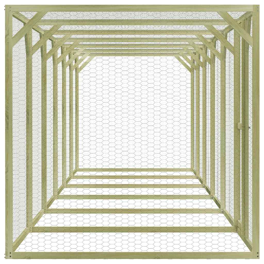 Vidaxl Chicken Coop 9x1.5x1.5 M stål