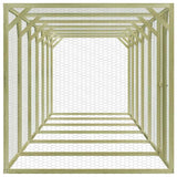Vidaxl Chicken Coop 9x1.5x1.5 M stål