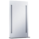Vidaxl Buedzëmmer Spigel gefouert mat Schrap 60x100 cm