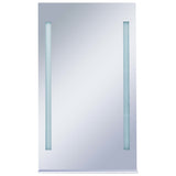 Vidaxl Buedzëmmer Spigel gefouert mat Schrap 60x100 cm
