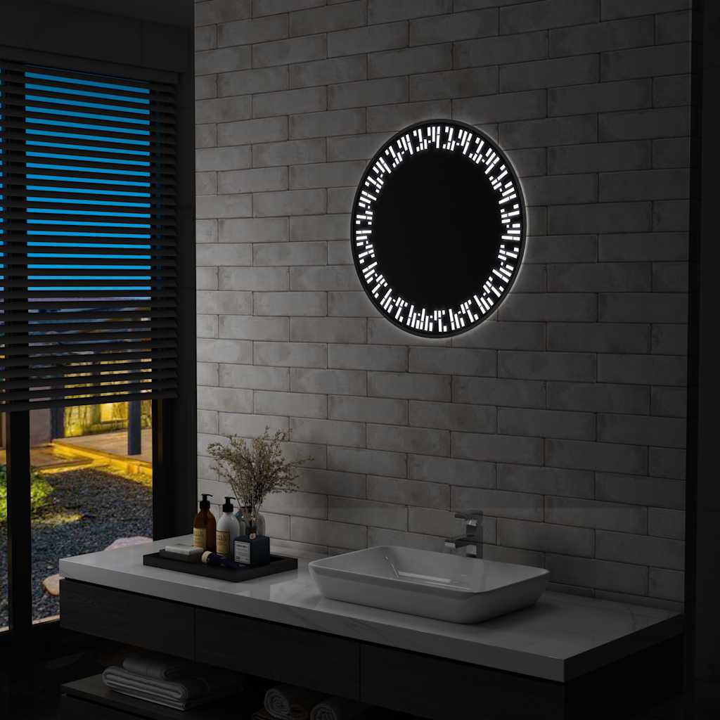Vidaxl łazienka lustro LED 60 cm