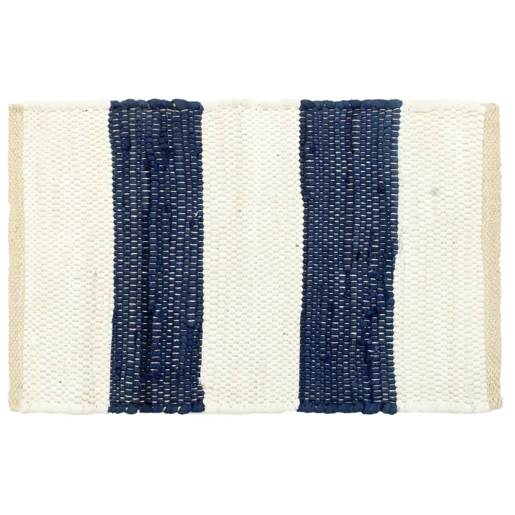 Vidaxl Placemats 6 st Chindi stribet 30x45 cm blå og hvid