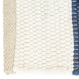 Vidaxl Placemats 6 st Chindi stribet 30x45 cm blå og hvid