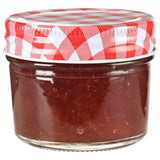Vidaxl jam jars with red lids 48 st 110 ml glass
