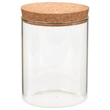 Vidaxl lagringspotter med kork lokk 6 st 650 ml glass