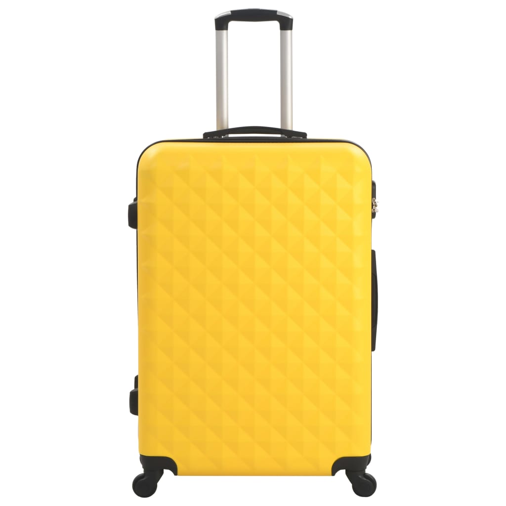 Vidaxl 3-piece hard suitcase set ABS yellow
