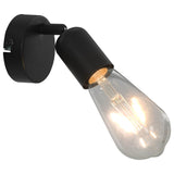 Vidaxl Spotlights 2 St z nitkami 2 W E27 Black