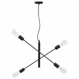 Vidaxl ceiling lamp with filament pears 2 w e27 black