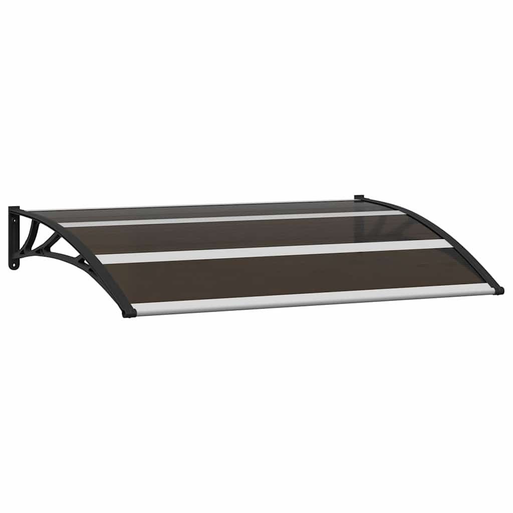 Vidaxl Door Canopy 120x75 cm pc sort sort