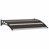 Vidaxl Door Canopy 120x75 cm pc sort sort