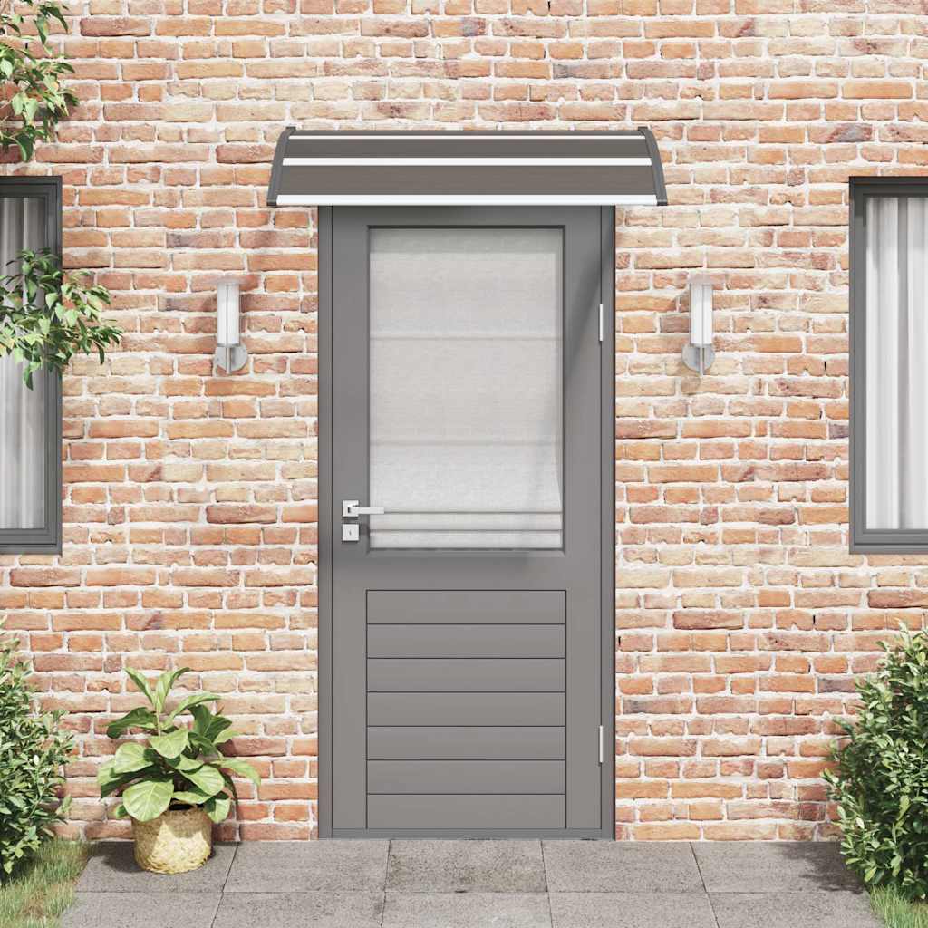 Vidaxl Door Canopy 120x75 cm pc sort sort